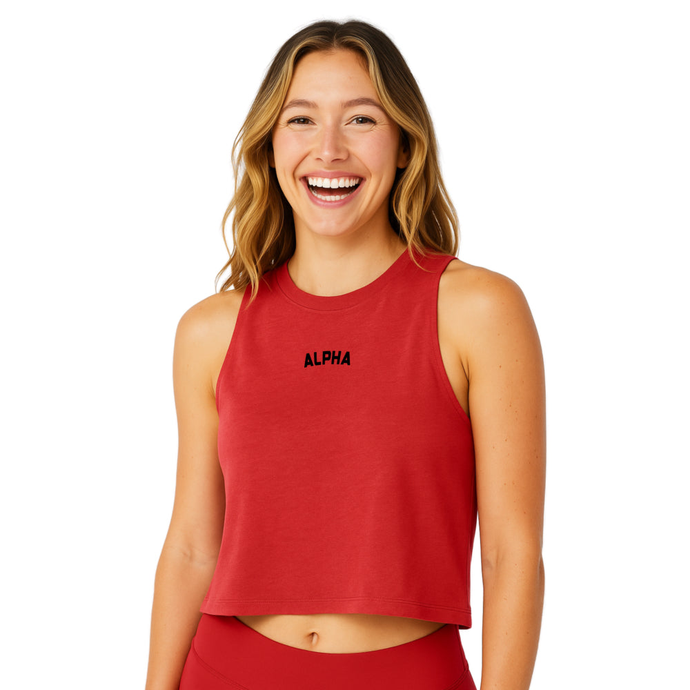 ALPHA Racerback Crop Tank