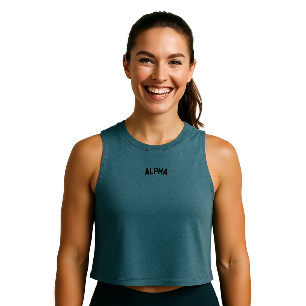 ALPHA Racerback Crop Tank