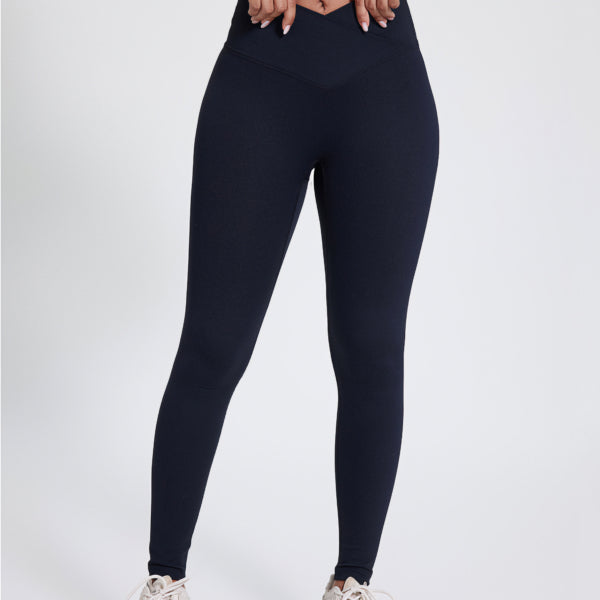 Futuro Fashion - Leggings Lunghi Vita Alta, Taglie Plus (fino A 54), Lilla, In Cotone Ed Elastan, Lavabili In Lavatrice