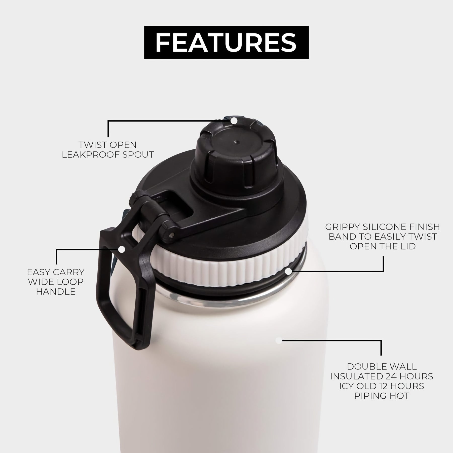 HydratePro UNLEASHED 24oz Flask