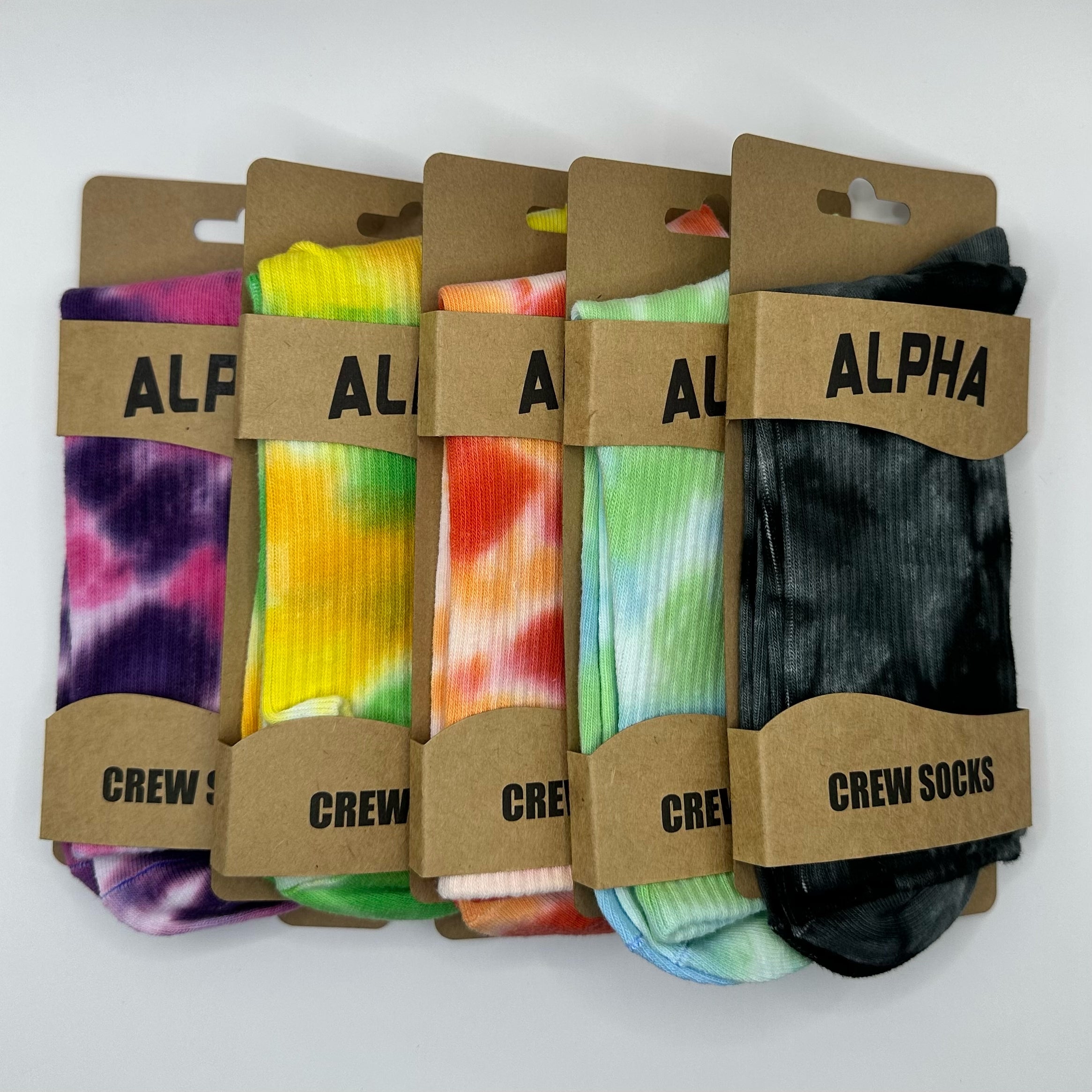 Tiedye Unisex Crew Socks